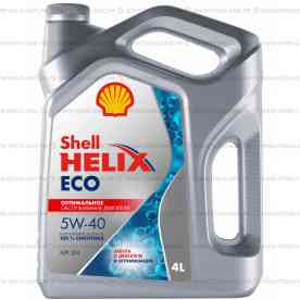 Масло Shell Helix ECO SN, 5W-40, канистра 4 л